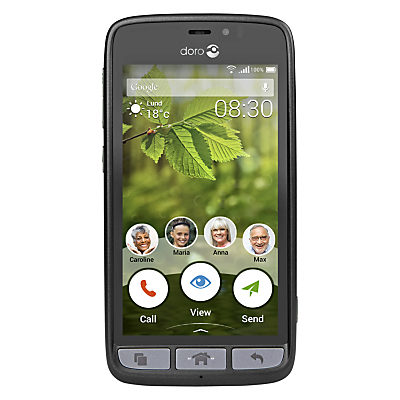 Doro 8030 Smartphone, Android, 4.5, 4G LTE, 8GB, SIM Free, Black Doro 8030 Smartphone, Android, 4.5, 4G LTE, 8GB, SIM Free, Black